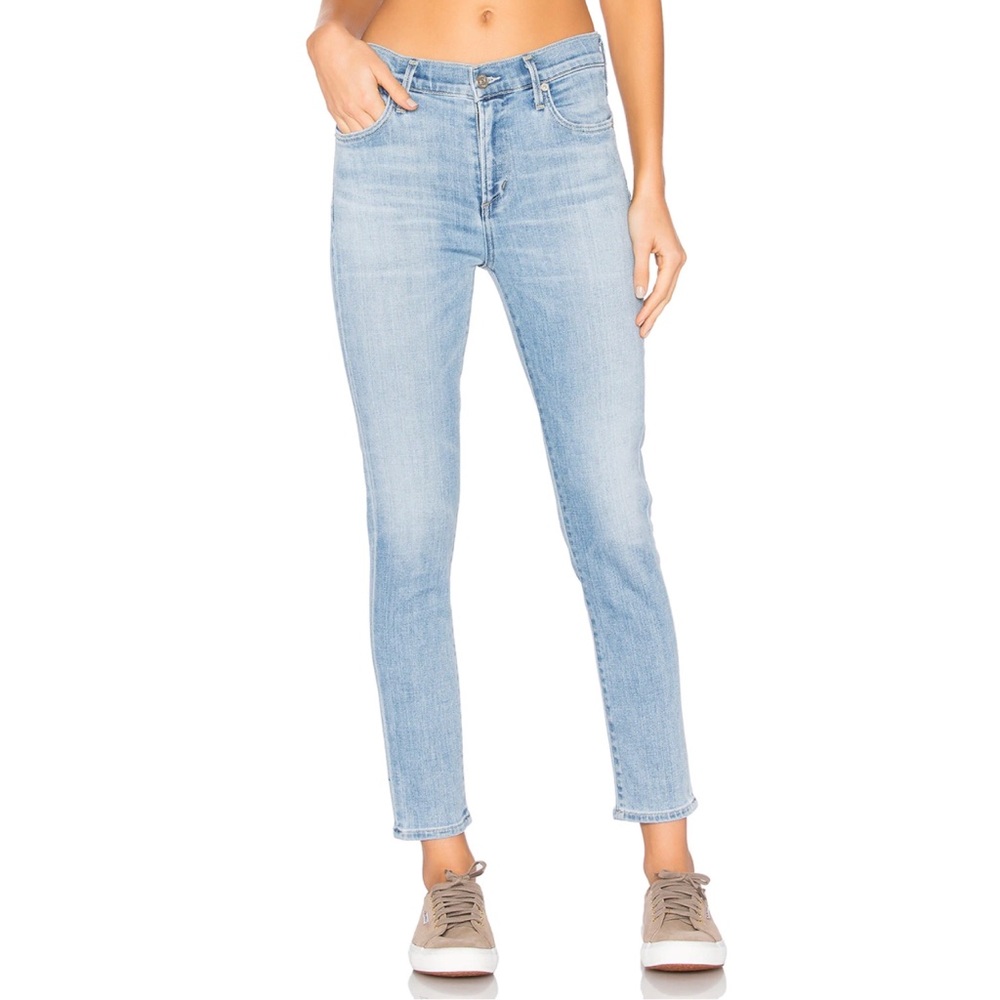 Citizens of Humanity x Revolve | Rocket Crop Skinny Jeans in Oracle Light Wash